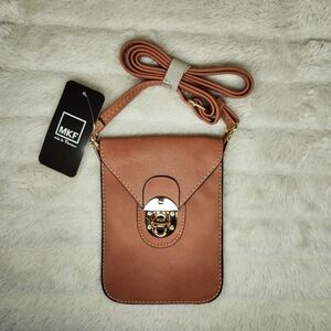 MKF Collection Kianna Vegan Leather Phone Crossbody Handbag by Mia K-Rose Pink